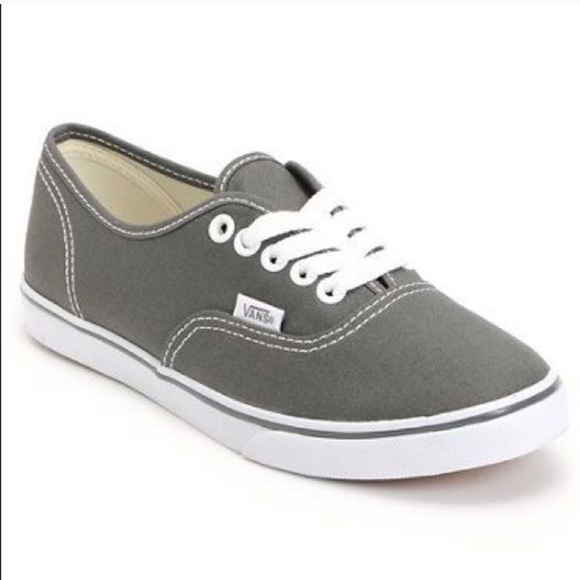 vans grey canvas shoes